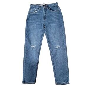 Levis Silver Tab Girls Sz 10 REG Medium Wash Mini Mom Jeans